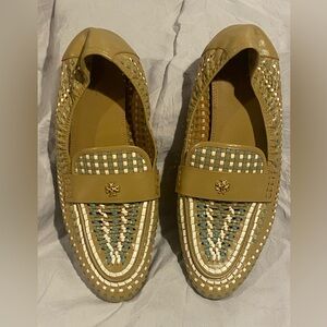 Tory Burch Tan and Green Women’s Shoes